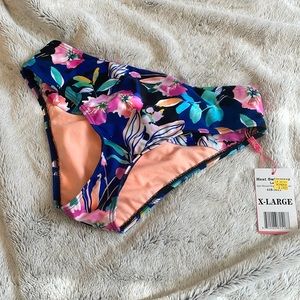 New with tags heat brand floral swim bottom size XL